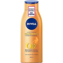 Nivea Q10 reafirmante y autobronceadora body milk 400ml