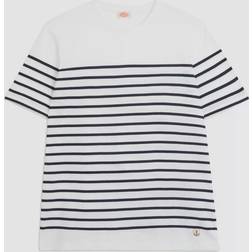 Striped Breton Shirt ''Etel'' White/Navire Navy Male