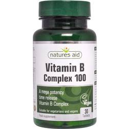 Natures Aid Mega Potency Vitamin B Complex, 30 Tablets