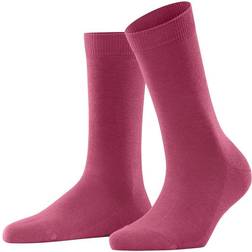 Falke Damen Socken Family W - Einfarbig/Rot