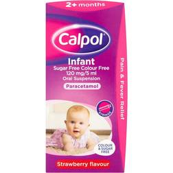 Calpol Infant Sugar Free Colour Free 120mg/5ml 100ml Gouttes Orales
