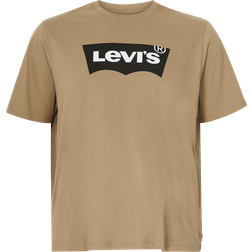 Levi's Big & Tall – Ljusbrun t-shirt med bågformad logga-Brun/a
