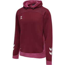 Hummel LEAD Poly Hoodie-pink/maroon-2xl