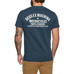 Deus Ex Machina Biarritz Address Tee Colour: Navy