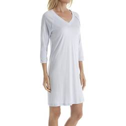 Hanro Chemise De Nuit Pure Essence 90cm - Bleu Clair