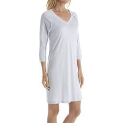 Hanro Women's Pure Essence Nightie, (Blue Glow 0511)