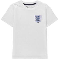 FA Kid's England Small Crest T-Shirt - White