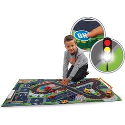 Kids Globe 570346 Racing Track Play Mat 72 x 120 cm with Many LEDs Including Battery