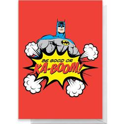 Batman Be Good Or Ka-Boom! Greetings Card Standard Card