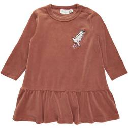 The New Siblings Drude LS Velour Dress (TNS1408) Chutney