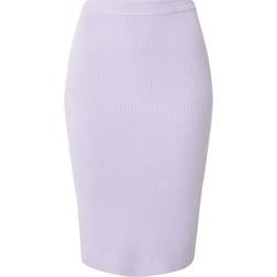 Urban Classics Ladies Ladies Rib Knit Midi Skirt lilac