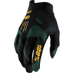 100% iTrack Sentinel Bicycle Gloves, black-green