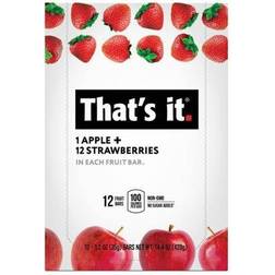 That's It Fruit Bar Apple Strawberry 12 Ct