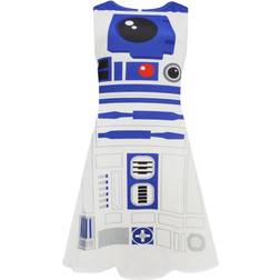 Star Wars Kvinnor/Damer R2-D2 Cosplay Skater Dress White/Blue