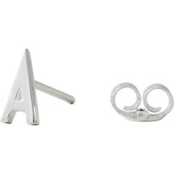Design Letters Archetypes A-Z Studs Earring - Silver