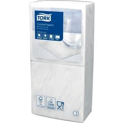 Tork Servietter Cocktail Hvid 2 Lag 24x24 cm. 200 stk