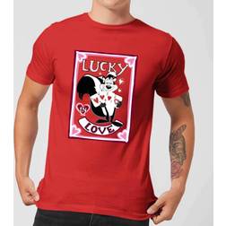 Looney Tunes Lucky In Love Pepe Le Pew Men's T-Shirt - Red