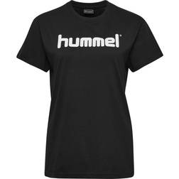 Hummel T-shirt Da Donna Cotton Logo - Noir