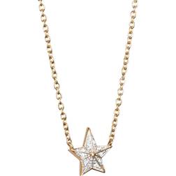 Efva Attling Catch A Falling Star Halskæde - Hvidguld