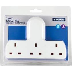 Status 2959188 3-Way Wall Socket Adaptor