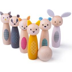 Bigjigs Juego de Bolos 2 Años Animales Felices