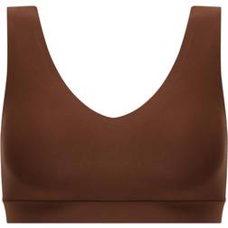 Chantelle Soft Stretch Padded V-Neck Bra - Walnut