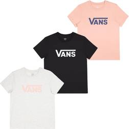 Vans Maglia a Maniche Corte Donna Drop V SS Crew-B Nero