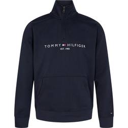 Tommy Hilfiger Felpa Half Zip Sweatshirt - Navy/Rosso/Bianco