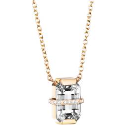 Efva Attling Little Bend Over Crystal Quar Halsband 42-45