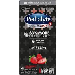 Pedialyte AdvancedCare Plus Electrolyte Powder Strawberry Freeze 6ct/3.6oz