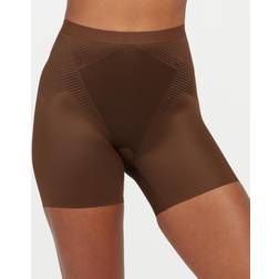 Spanx Thinstincts 2.0 Pigeshorts Med Formgivende Effekt - Champagnefarvet Beige/Neutral