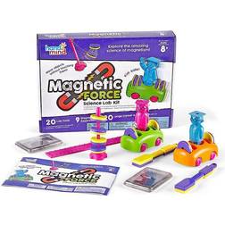 Learning Resources 90740 Force Lab 8-12, Kids Kit with Fact-Filled Guide, Make Magnets Float and Build a Compass, STEM Toys, 9 Science Experiments, Multi