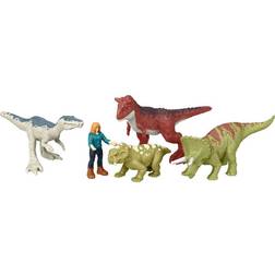 Jurassic World Dominion Carnotaurus Clash Mini Action Figure 5-Pack