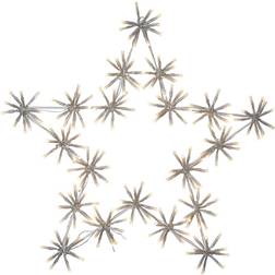 Star Trading Flower Transparent Estrella de Adviento 60cm