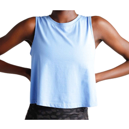 RS Crop Tank Top Women - Sky Blue