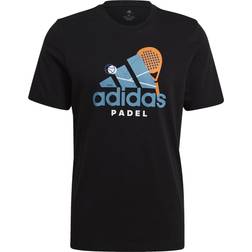 adidas Graphic Logo Padel T-shirt Men - Black