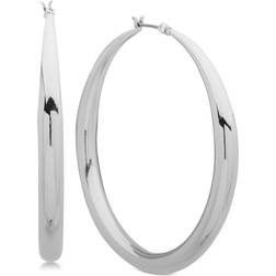 Anne Klein Silvertone Hoop Earrings