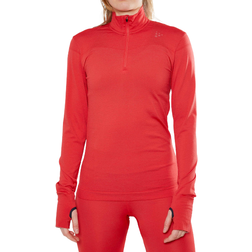 Craft Fuseknit Comfort Zip Baselayer Women - Red