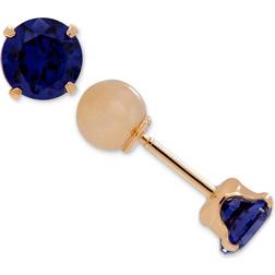 Women Finecraft Children Pearl Stud Earrings in 14kt