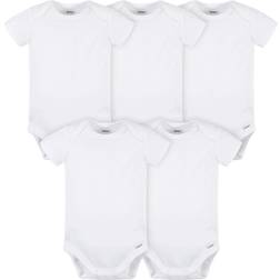 Gerber Baby White Premium Onesies Bodysuits 5-pack - White