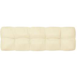 vidaXL 120x40x10cm Chair Cushions Beige (120x40)