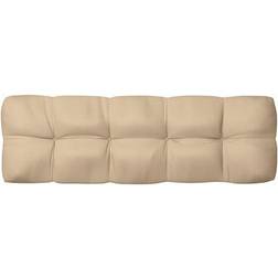 vidaXL 120x40x10cm Cojín de silla Beige (120x40cm)