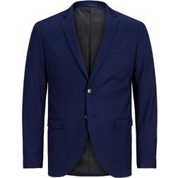 Jack & Jones 2 Piece Super Slim Fit Suit - Blue/Medieval Blue