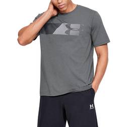 Under Armour Fast Left Chest Short Sleeve T-shirt Men - Pitch Gray Medium Heather/Halo Gray