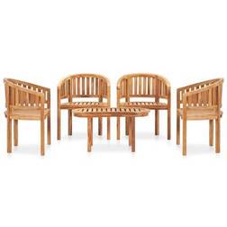 vidaXL 3059963 Lounge-Set, 1 Tisch einschl. 4 Stühle