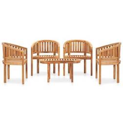vidaXL 3059963 Loungeset, 1 Bord inkl. 4 Stolar