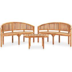 vidaXL 3059967 Loungeset, 1 Bord inkl. 2 Stolar & 2 Soffor