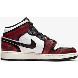 Nike Air Jordan 1 Mid SE GS - Black/White/Sail/Infrared