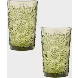 Ravenhead Gemstone Leaf Drinking Glass 34cl 2pcs