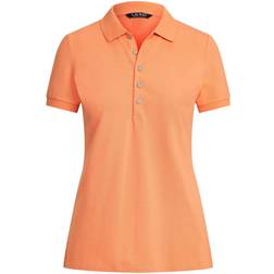 Lauren Ralph Lauren Women's Short Sleeve Polo Shirt - Apricot